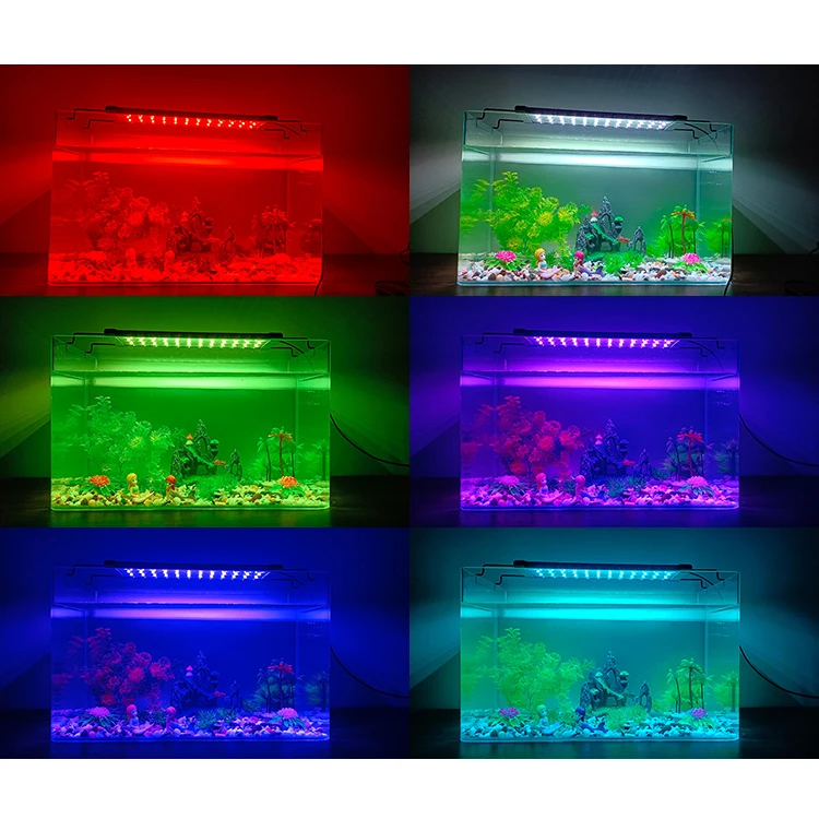 WRGB Aquarium Light LED Aquarium Lamp Marine Led Lights For Fish Tank Reef Coral Remote Blue tooth App Control