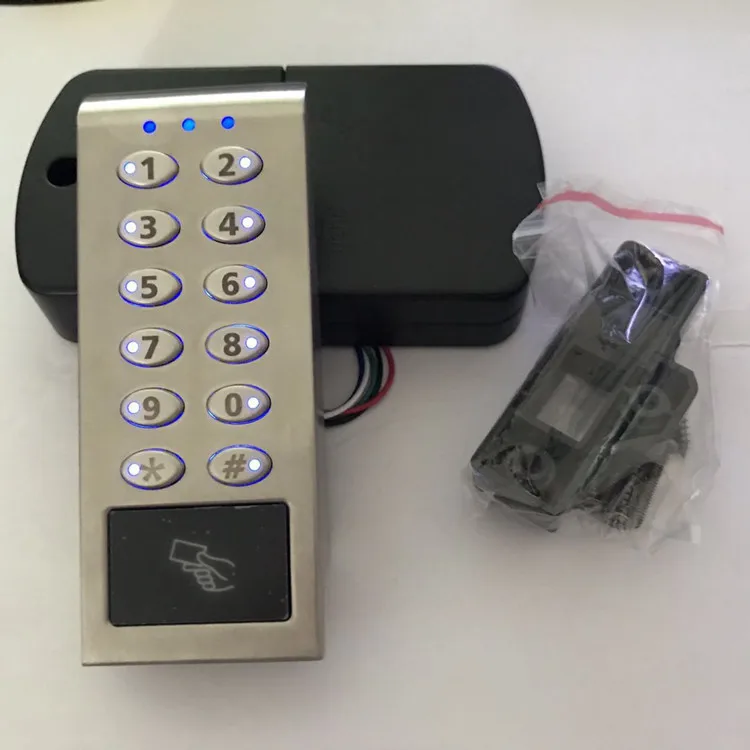 High quality electronic password cabinet lock  for staff cabinet and fitness locker with master card and code