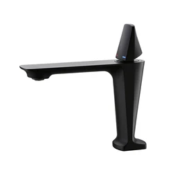 Fapully Rose Gold Wash Single Lever Mixer Bathroom Tap Modern Design Brass Basin Faucet