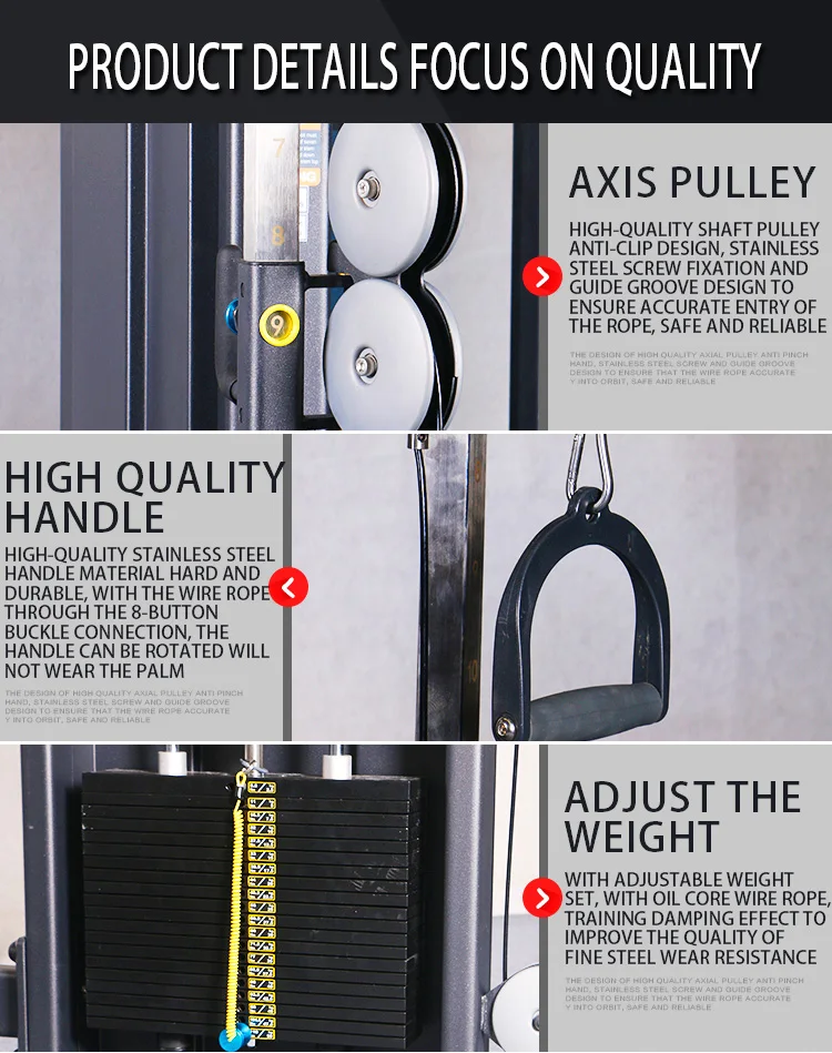 Hot sale model gym equipment commercial fitness with best price, FTS glide machine