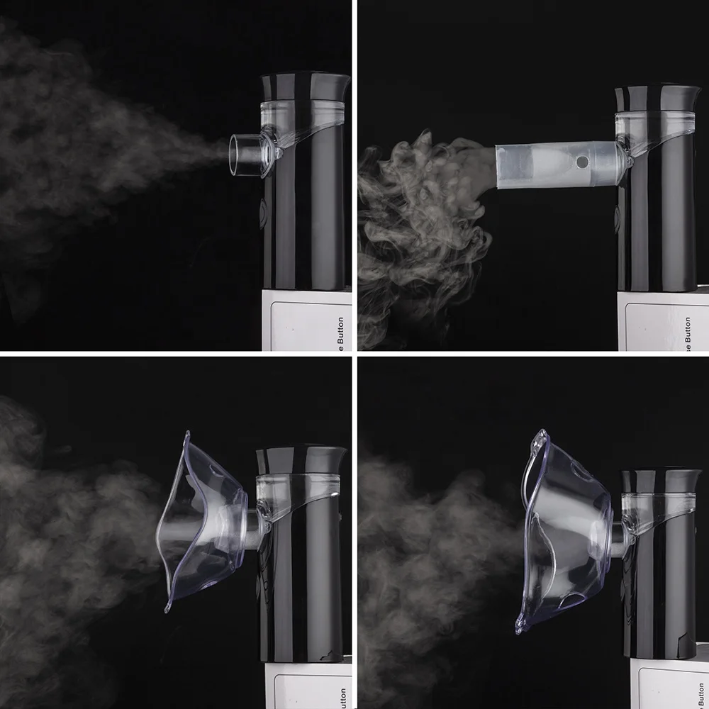 
Portable Nebulizer Inhale Machine Adult Kids Mask Mouthpiece Kit Low Noise 