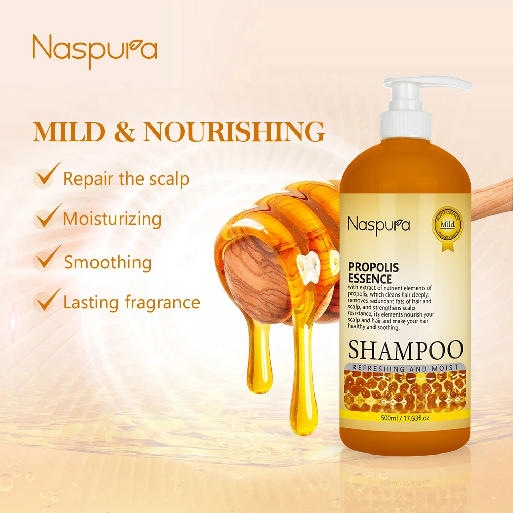 Intensely Hydrate Rich Nutrient Natural Propolis Extract High Nourishing Dry & Frizz Hair Shampoo