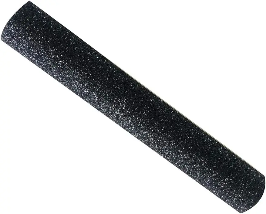 Sparkly Superfine Glitter black Leather Sheets Shiny Faux Fabric colorful Canvas Perfect for Craft Printings and wall arts