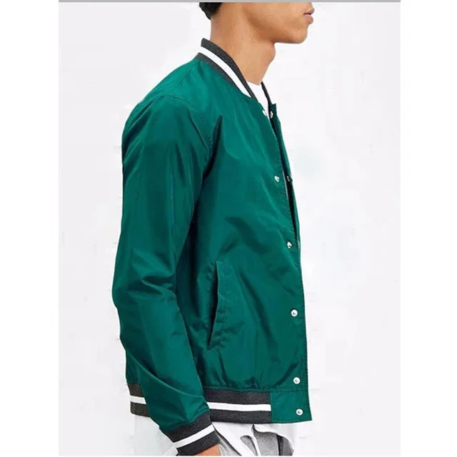 Мужская Спортивная ветровка для колледжа с логотипом на заказ хлопковая бейсбольная куртка пуговицами Черная