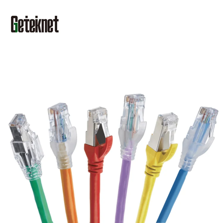 GETEKnet FLUKE CLASS E lan patch cable manufacturing ethernet network cable cat 8 1.5 metros drop cable patch cord