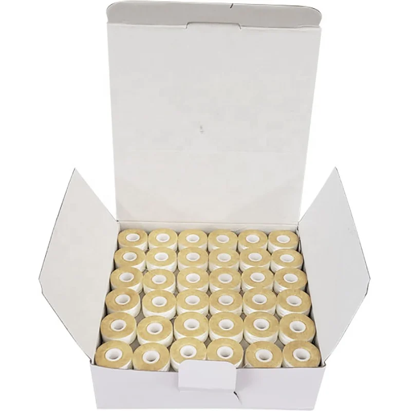 Eco-Friendly Embroidery Machine Parts Pre Wound Paper Side L Style  Bobbins Sewing Thread