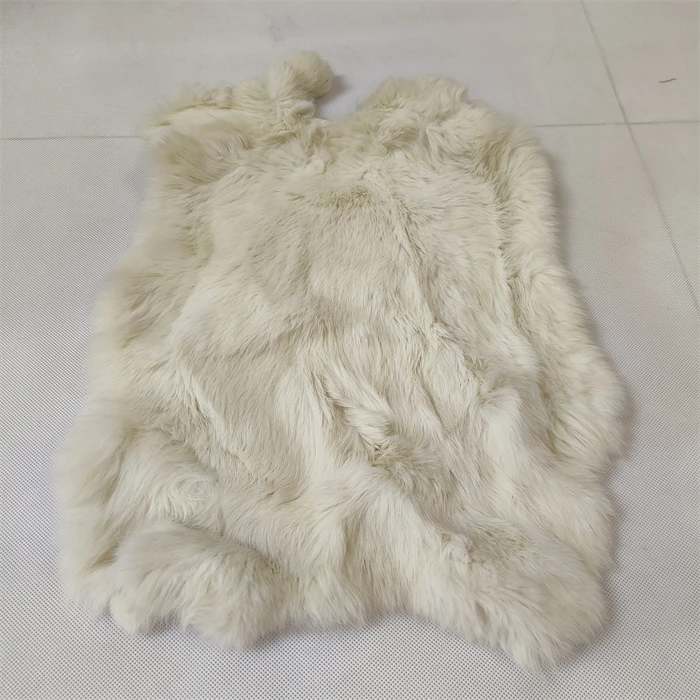 Natural Shape Origin Fur Plate Real Rex Rabbit Pelt Plates