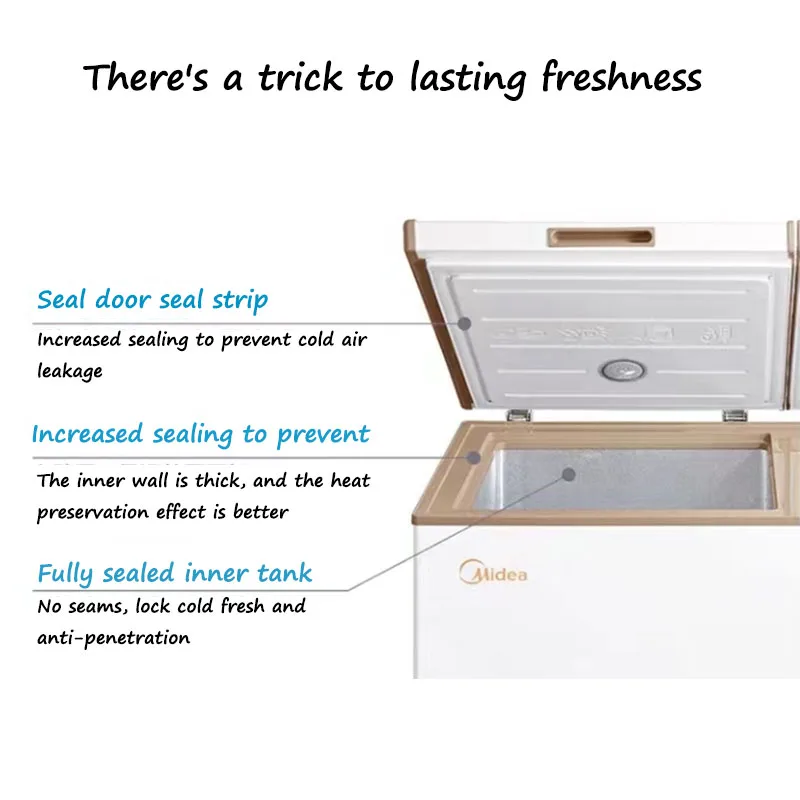 Refrigerator double temperature household commercial large capacity freezer cold storage fresh-keeping