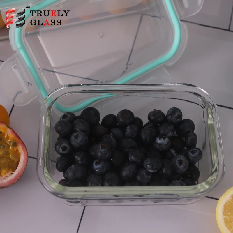 Заводская цена производитель поставщик 3 отсека стекло еда prep контейнеры с посудой на оптовая продажа
