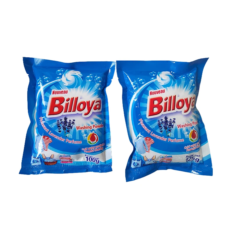 The Aojie Laundry Detergent Washing Powder 50 g Small Full Color Plastic Bags Printing Own logo Brand