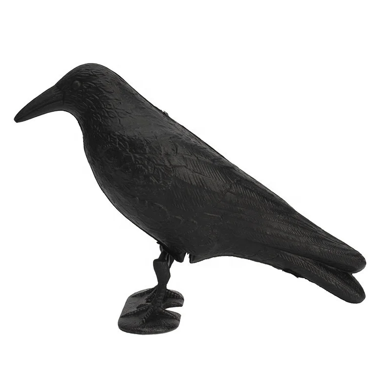 Factory Custom Low Price Life-Like PE Crow Decoy For Hunting