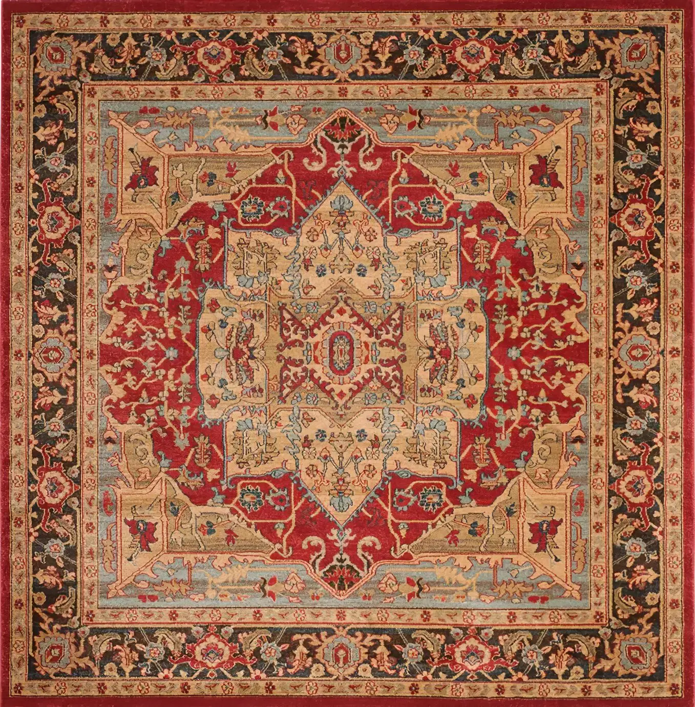 Plush Texture Light Luxury Carpet Moroccan American Style Living Room Carpet Ethnic Style Sofa Bedroom Bedside Blanket