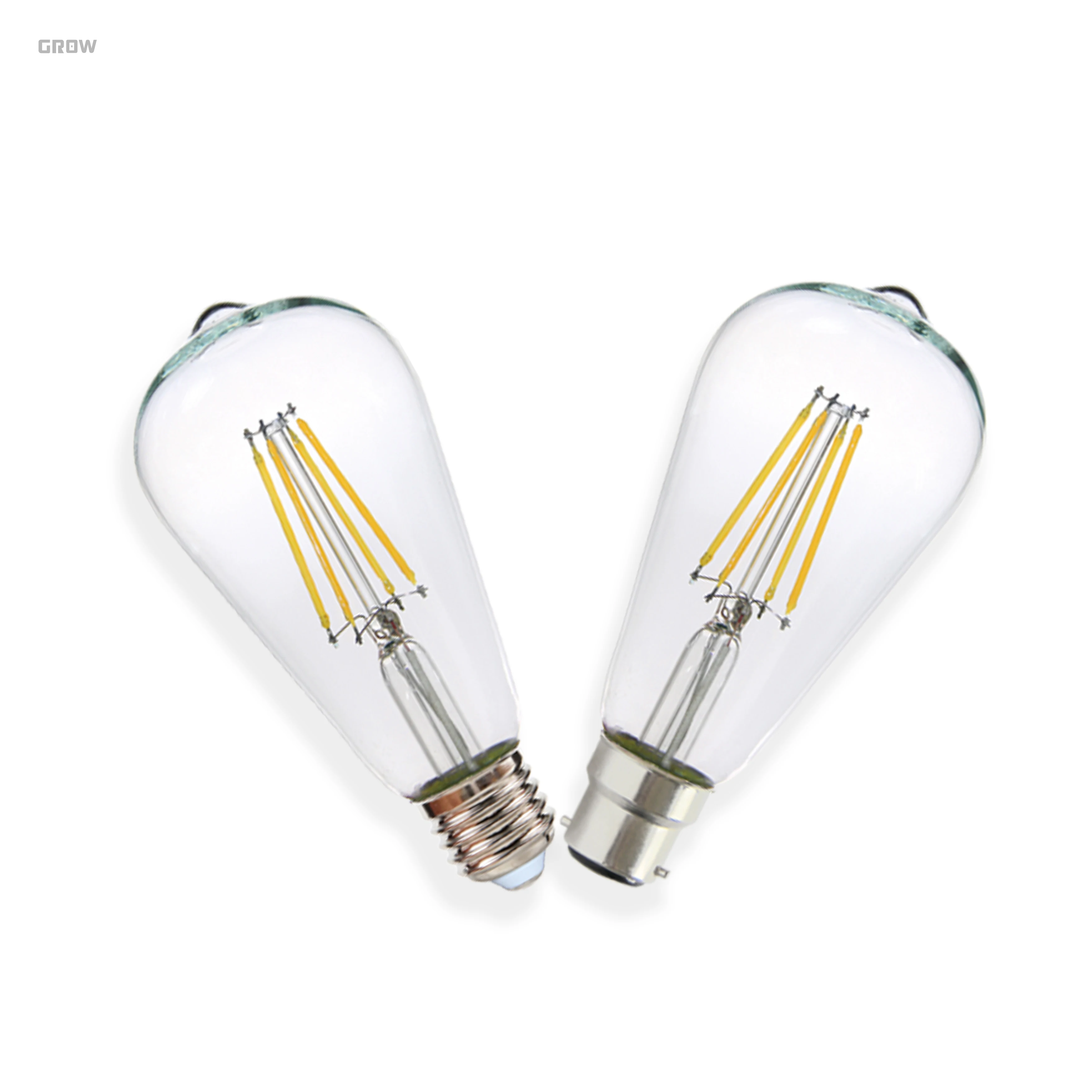 AC220-240V 300Degree 8W B22 E27 4000K High Quality ST64 LED Filament Bulbs Vintage Edison Lamp Retro Lamp For multiple scenarios