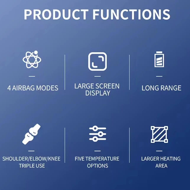 Infrared Pain Relieve Arthritis Joint Treatment Machine Electric Therapy Hot Compress Kneading Shiatsu Knee Massager With Heat