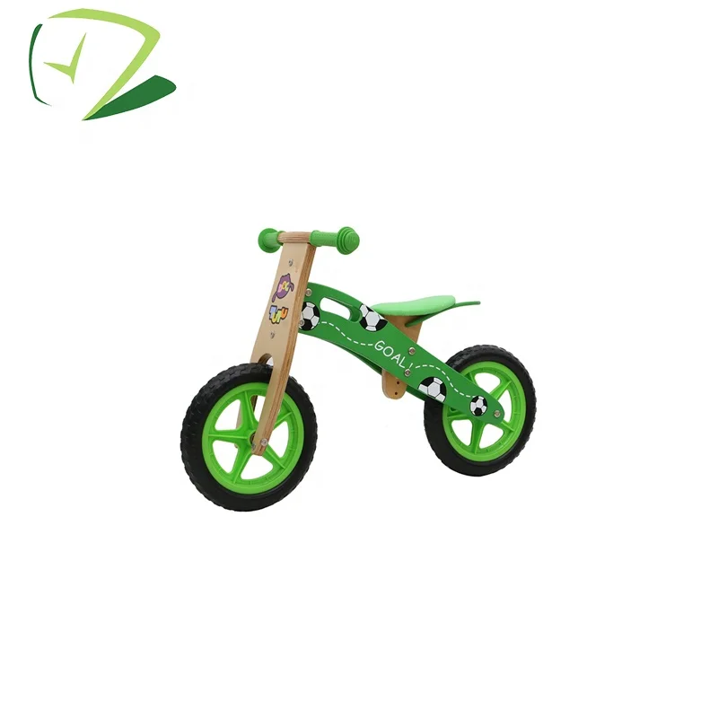 Manufacture Custom High Quality Children Wooden Bicycle Toy Balance Baby Wood Bike Kids for 2-7 Years Old