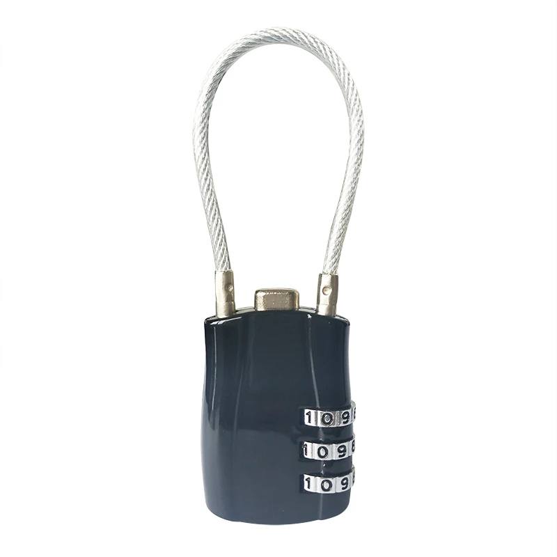 3 Digit Digital Cable Combination Password Padlock