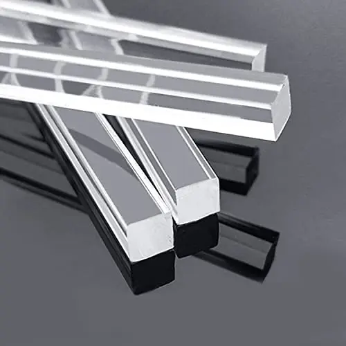 Acrylic Rod Diameter Length,Clear,Solid Plastic PMMA Bar Stick Acrylic Dowel Rods for DIY Crafts Lighting Fixture Handicraft