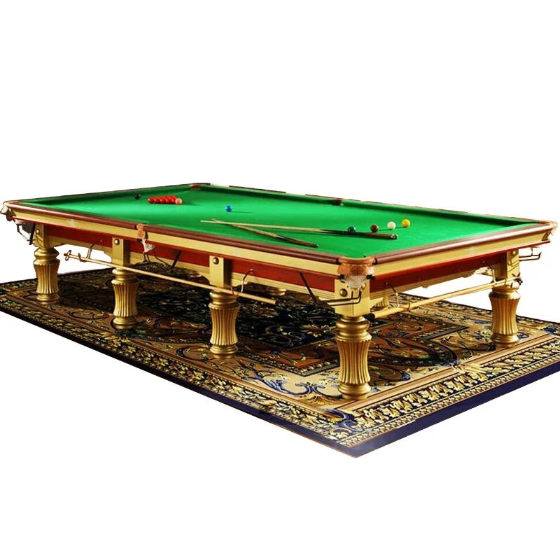 Мраморные шиферы 12ft snooker бильярдный стол из массива дерева со стальной