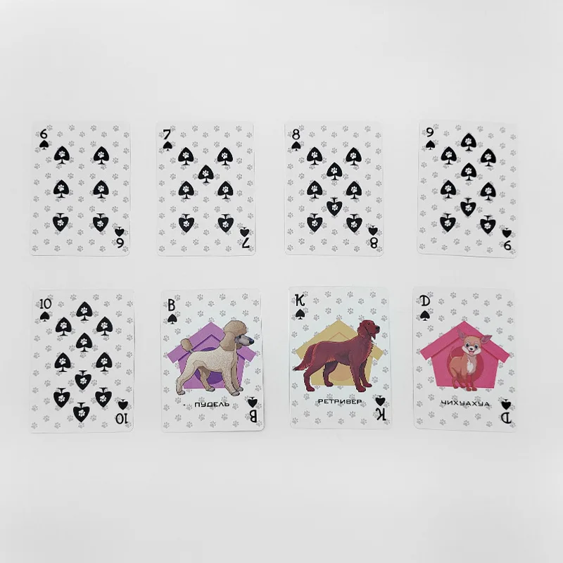 Russian Poker Waterproof Plastic Poker Table Games Playing Cards Playing Cards Deck Gift