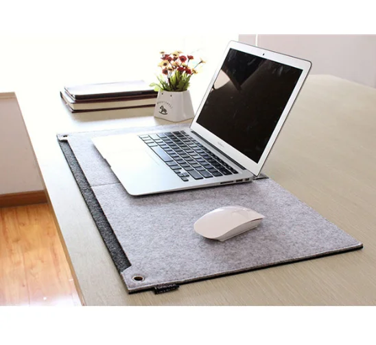 Wholesale custom large felt laptop keyboard desk mat big mouse pad felt products