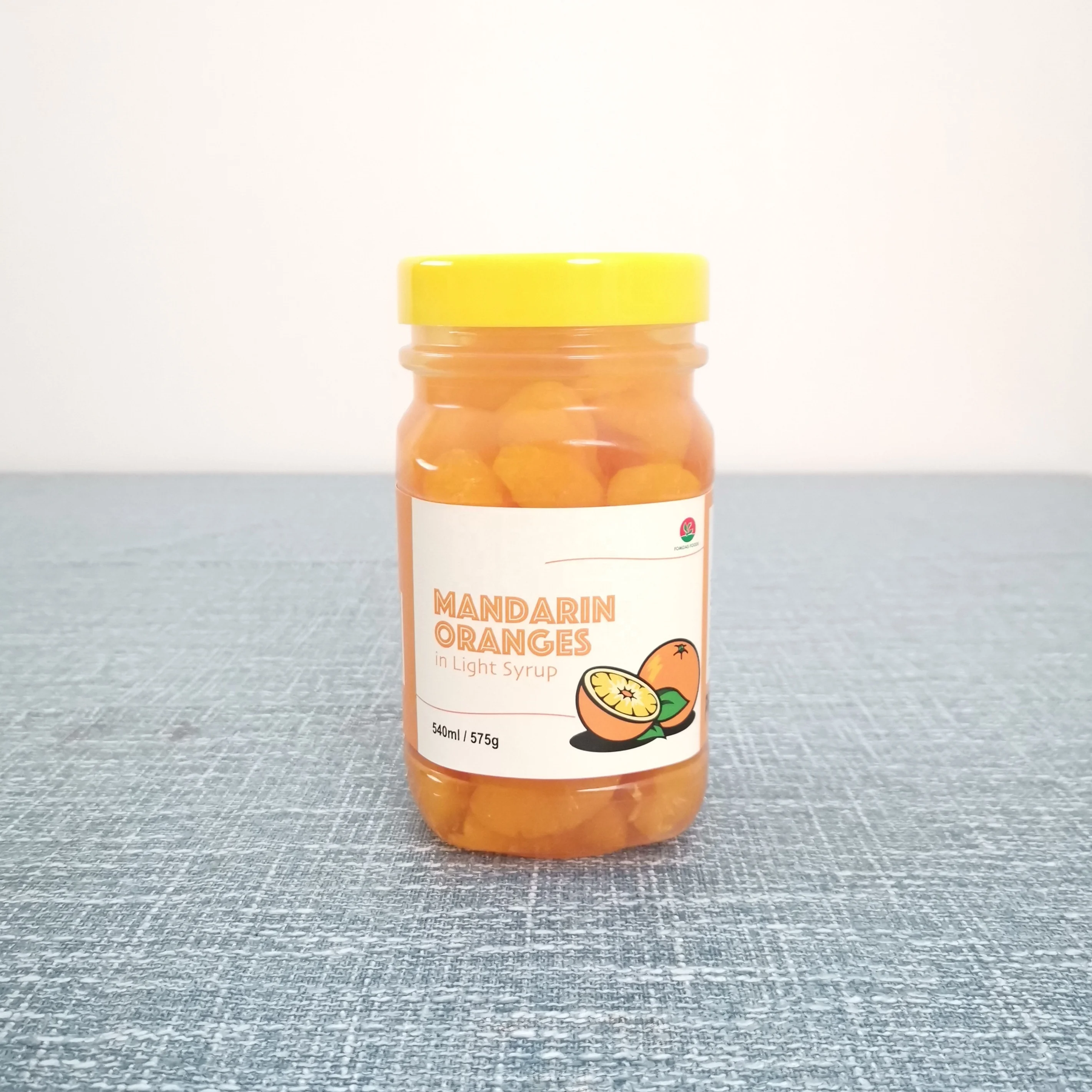 540ml Canned Mandarin Oranges in Pear Juice in Plastic Jars