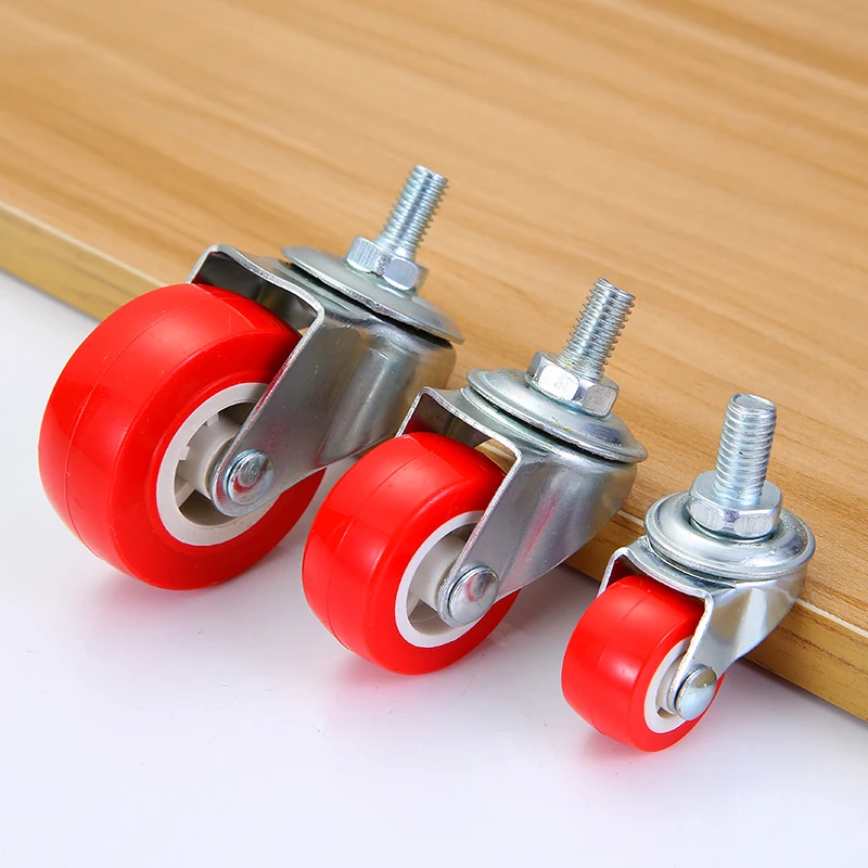 Customize Noise Free 1 Inch M8*15 Office Chair Omni-directional Caster And Wheel