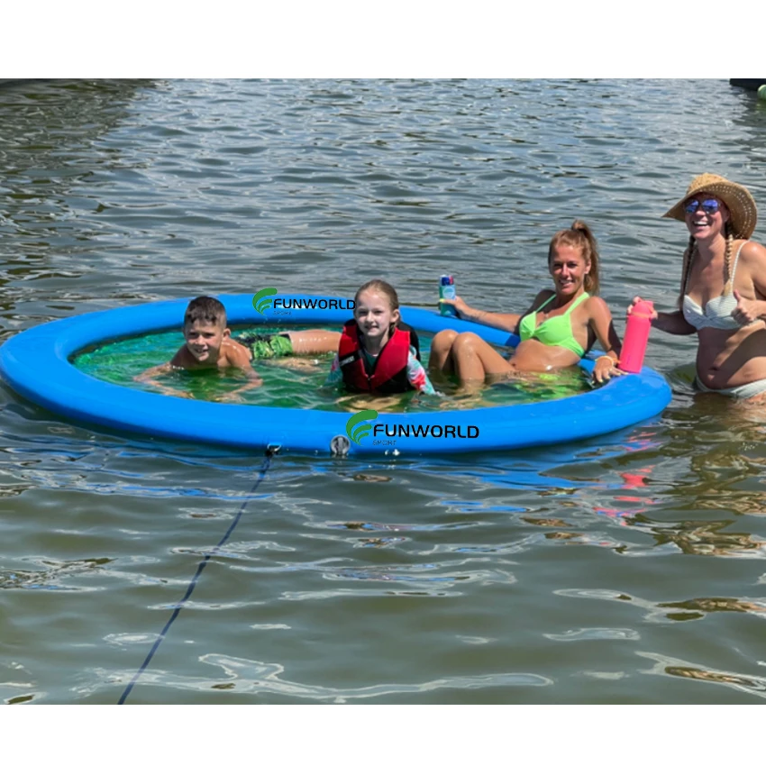 Inflatable Floating Dock Heavy Duty Dropstitch 6 Inch Thick W/Bag Pump