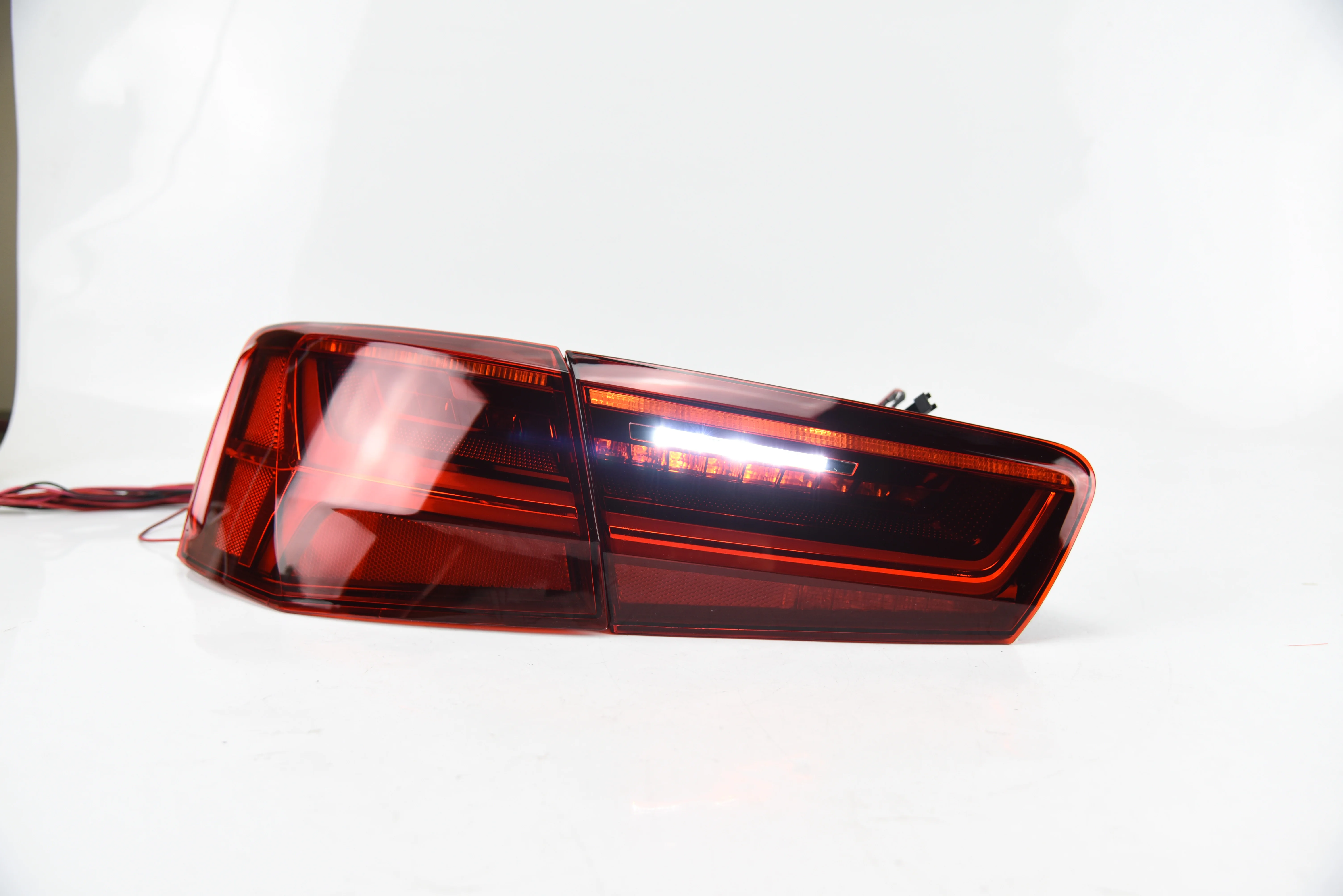 AKD Car Tail Lamp for Audi A6 A6L 2012-2016 LED Light Rear Fog Turn Signal Highlight