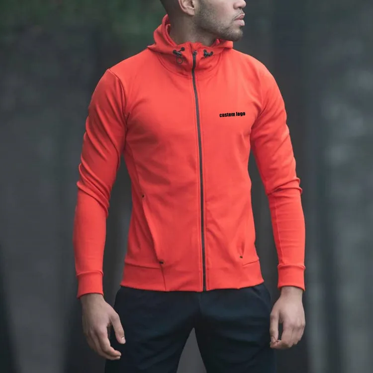 High performance jacket for men soft and stretchy athletes tech wear trail running tech jacket custom gym