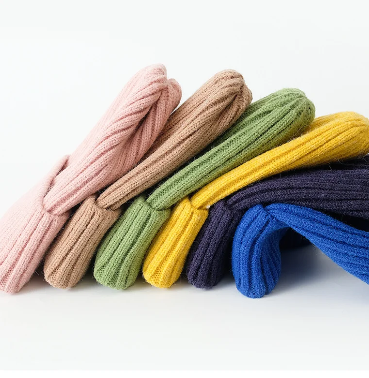 Custom Fashion New Design Unisex Winter Wool Knitted Hat Soft Warm High Quality Cable Knit Plain Beanies For Unisex