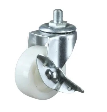 industrial caster rubber wheel with bolt 60-80Kg Capacity