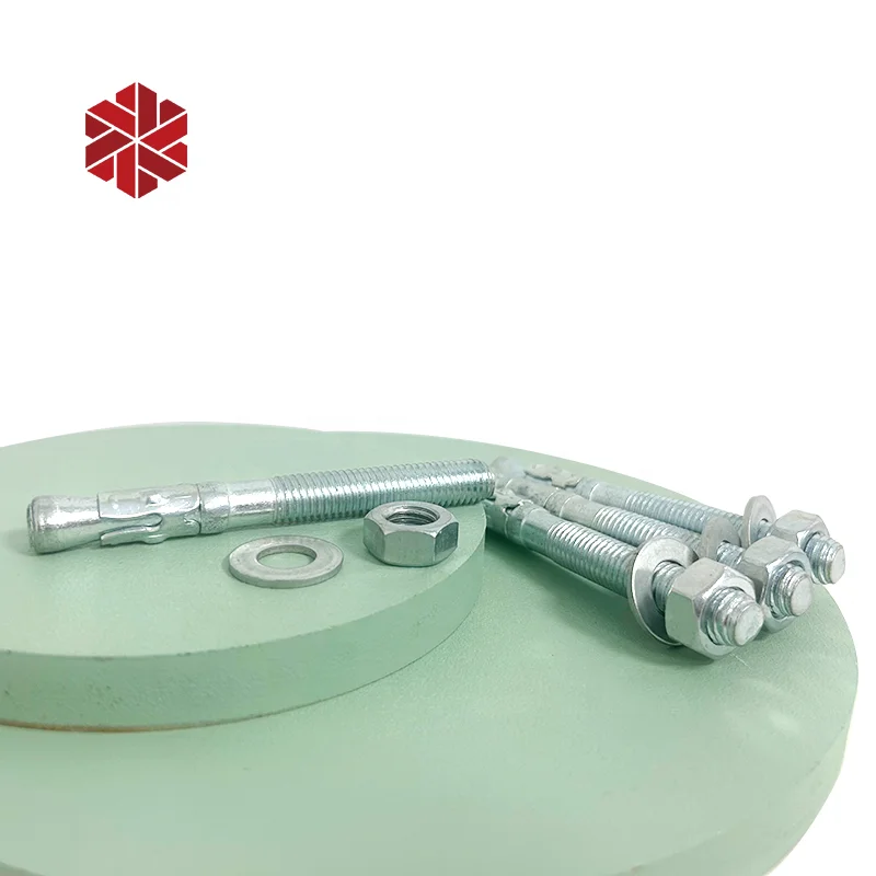 White zinc plated wedge anchors bolt M12 M16x150