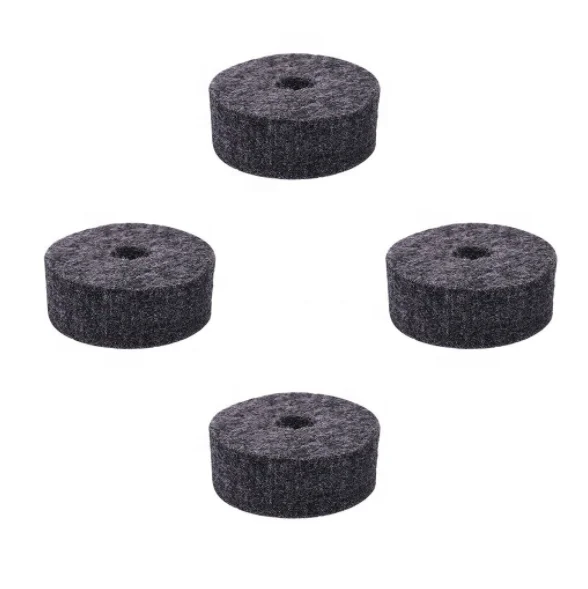 4cm Black Drum Felt Pad Set Factory Direct Common Use Antiskid Grey Accessories