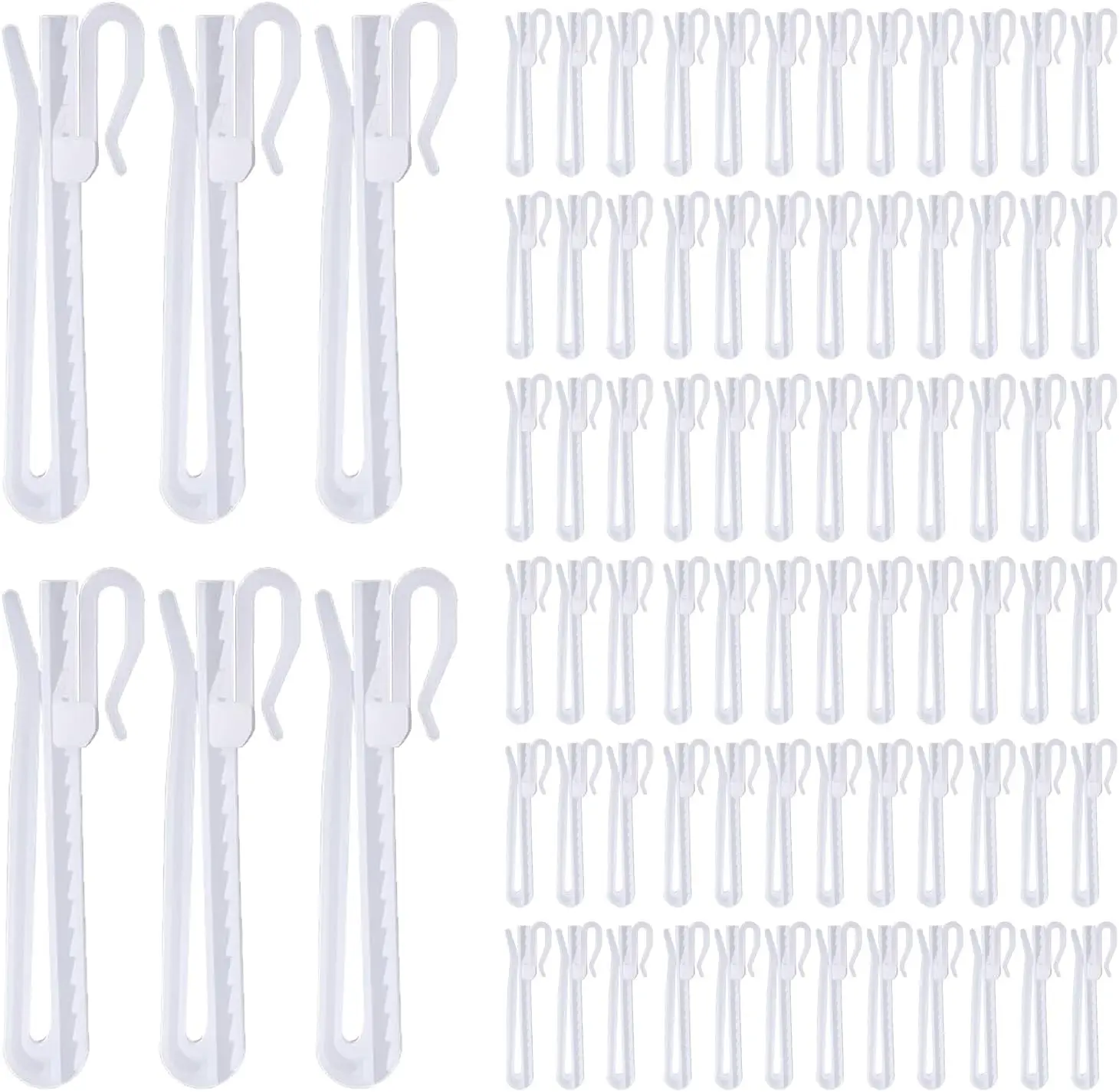 Plastic Curtain Hooks Adjustable plastic pins Pinch Pleat Hooks for drapery