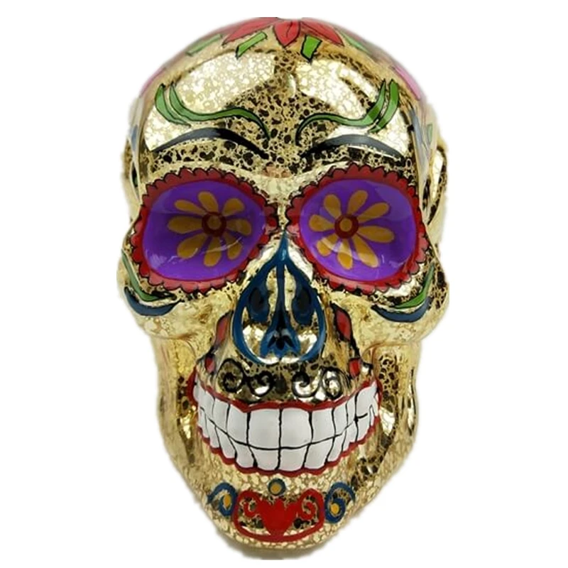 2021 iridescence Factory sale various party holiday eid halloween effect skull for home decoration