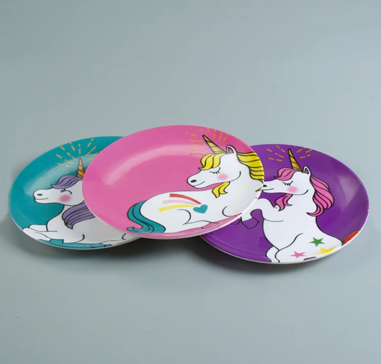 Durable Unbreakable Hard Plastic customized melamine dinner plate