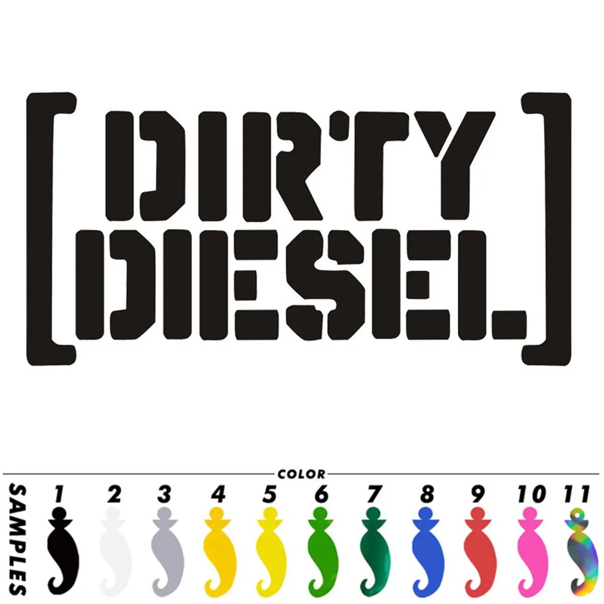 Pirty Diesel Car Sticker Vinyl Decal Car Truck Bumper Window Laptop Sticker Decor Gift Die Cut Decals Laptop window Glass