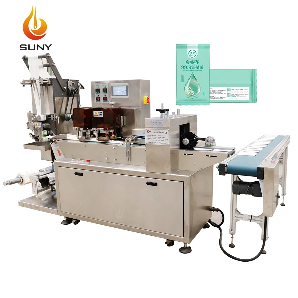 Phone Wipes Making Machine Individually Wrapped Baby Wet Tissue Production Equipment With Single Pack