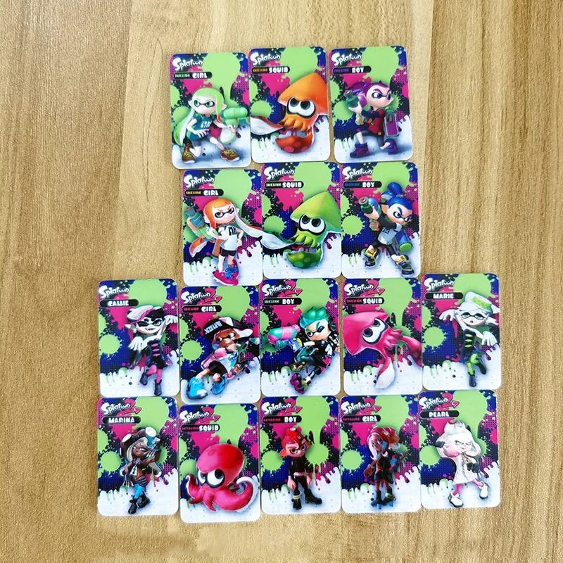 Комплект изысканных карт Amiibo Splatoon 2 16 шт. в комплекте NTAG215 чип монеты карты nfc для Nintendo Switch и Oled/