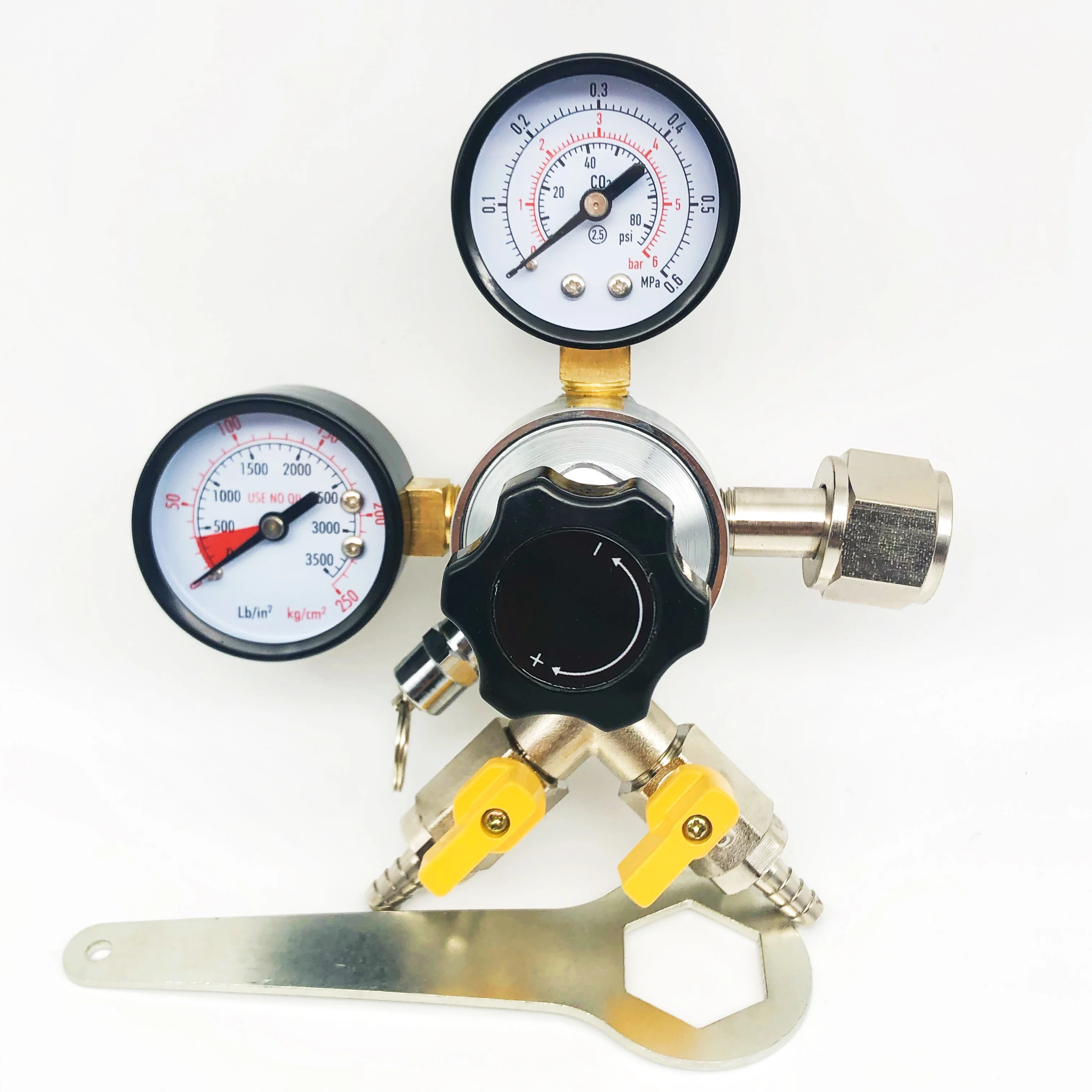 Beer High Pressure Regulators Dispensing Equipment Draft Brewery CO2 Regulator Co2 Reducing Valve With Plastic
