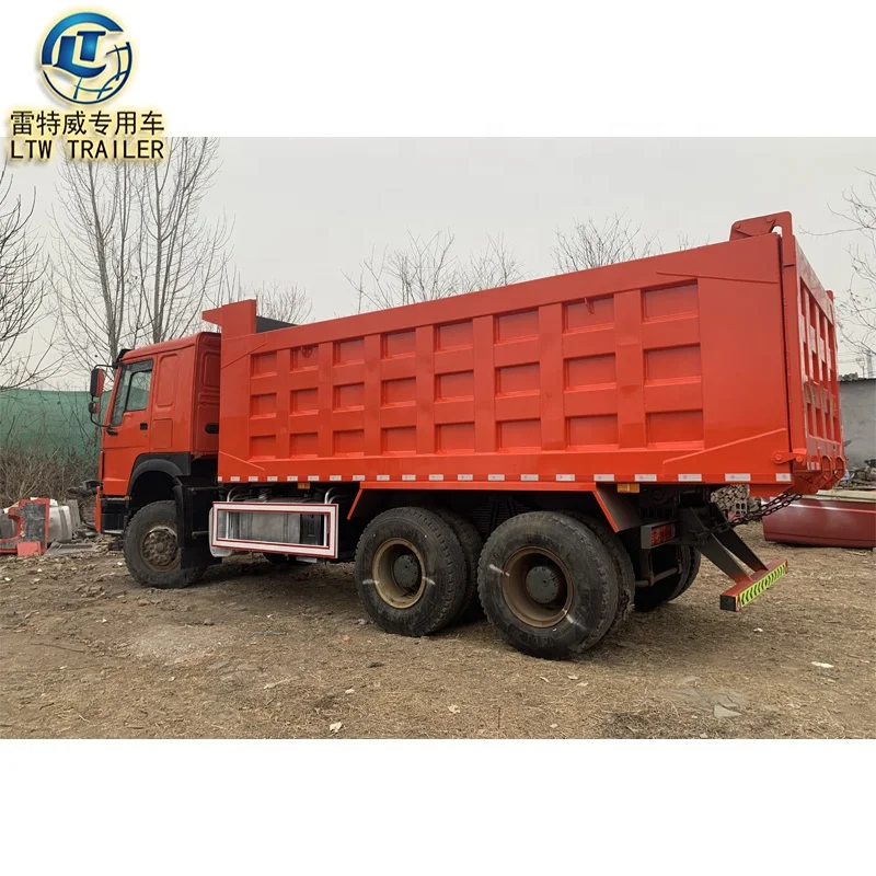 Second Hand Sino Howo 371 6x4 A7 4x4 самосвал с краном Подержанные самосвалы