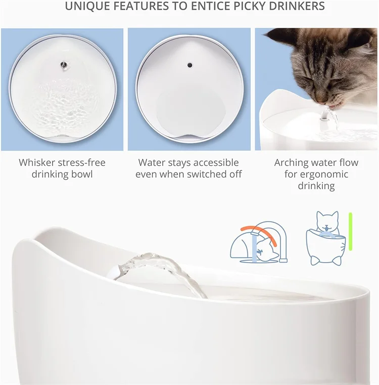 More Durable And Quiet Portable Intelligent Pet Water Dispenser Cat Water Fountain With Ungraded Pump