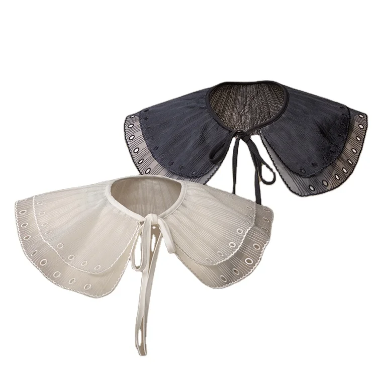 Hot selling embroidery designs collar lace fake collar false collar