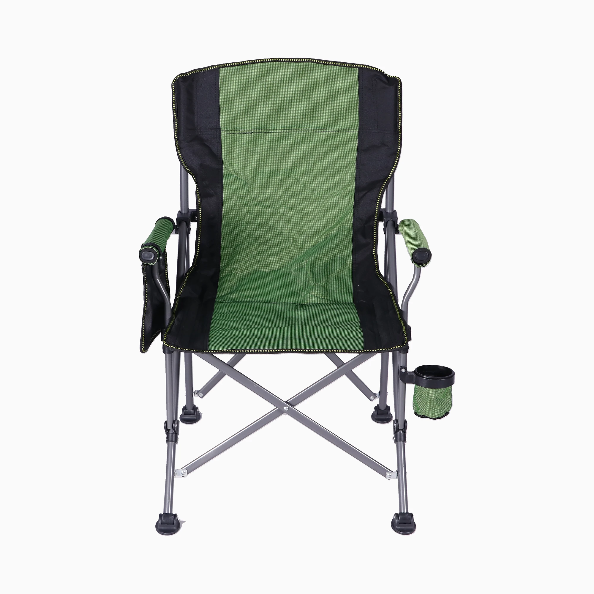 600D Oxford fabric high-end portable outdoor folding camping chair with large armrests