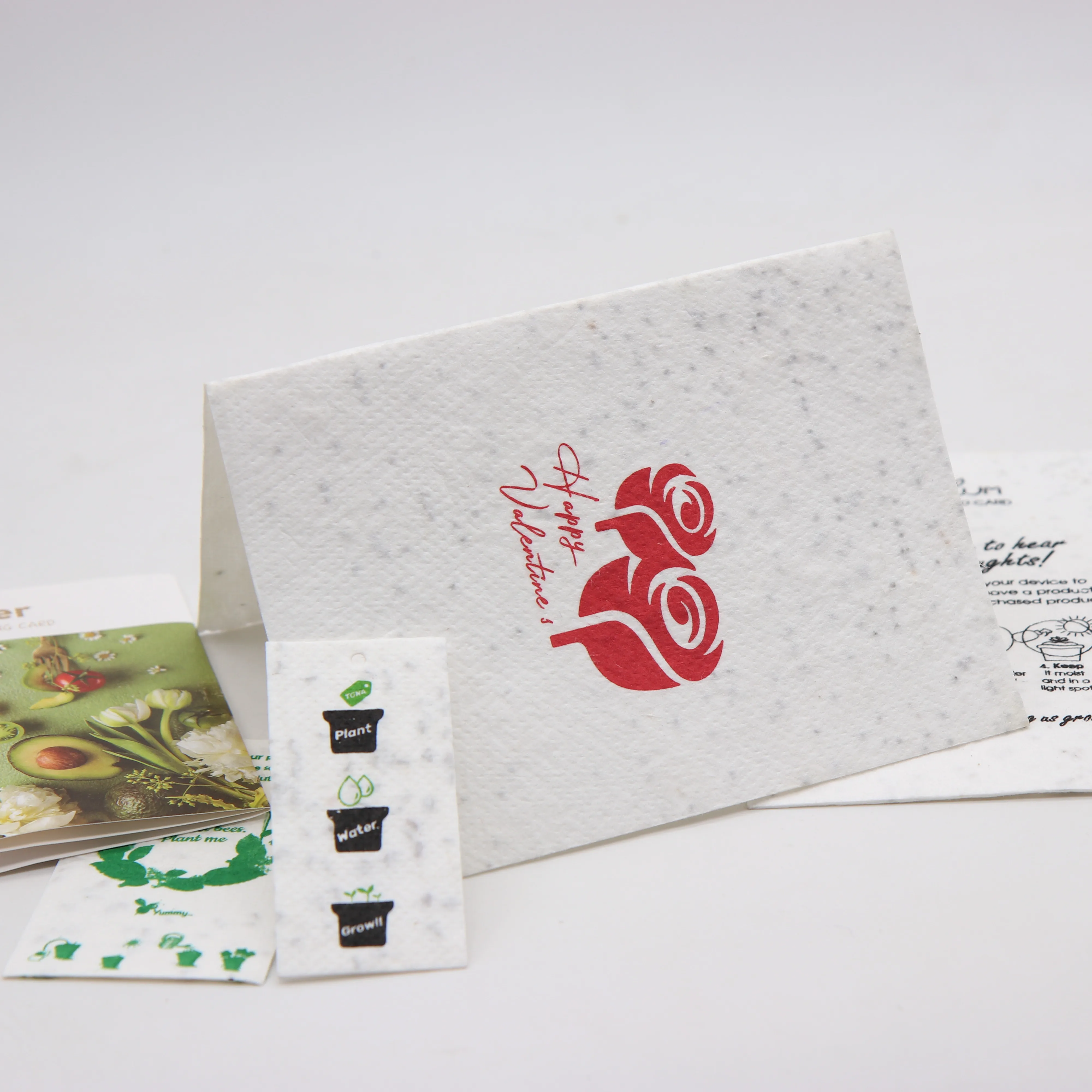  Травяная карточка с логотипом
