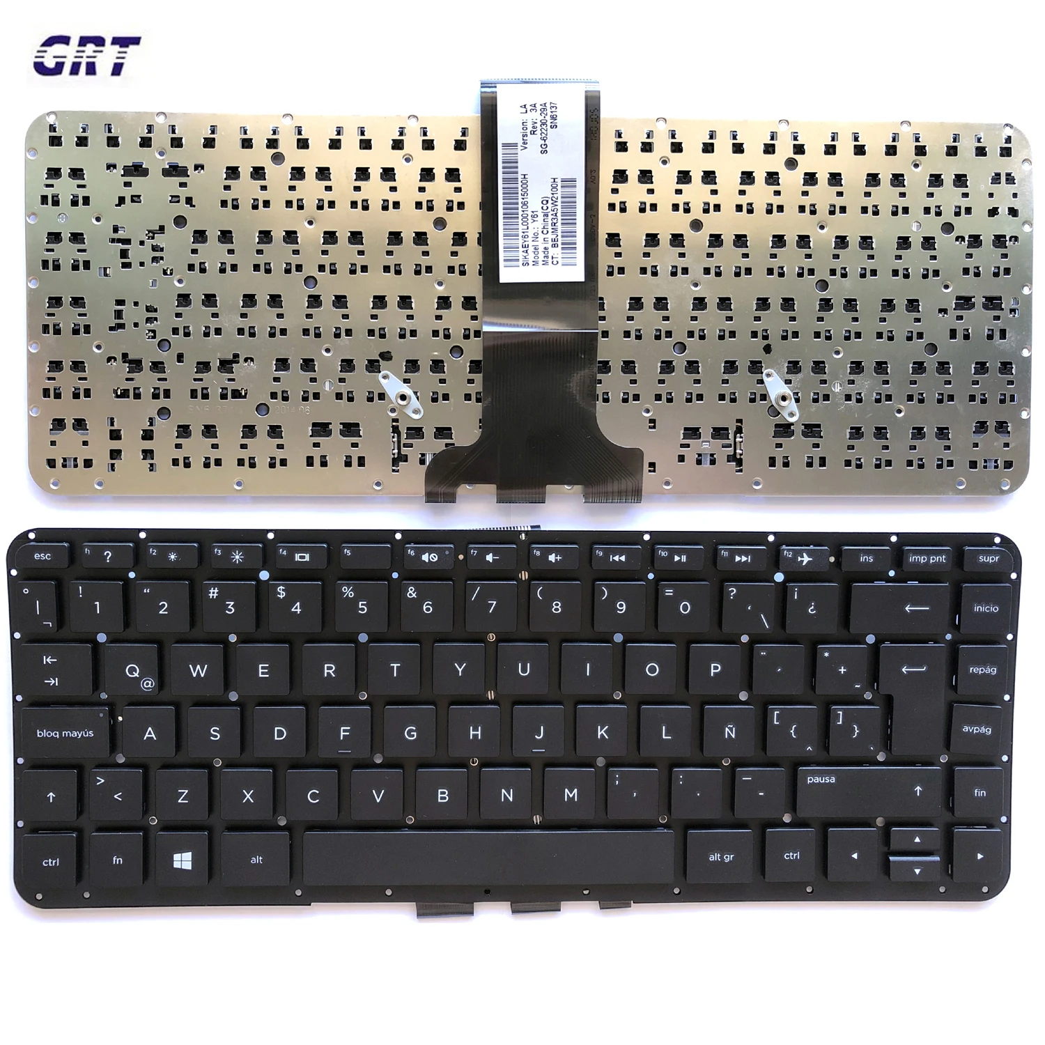 Cheap Good Quality Spanish Layout Laptop Keyboard for Hp Pavilion 13-A 13-A001lA 13-A010LA 13-A120LA Keyboard No Frame Teclado