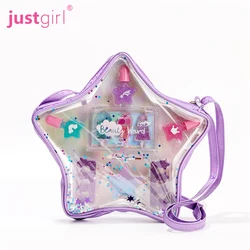 Wholesale Kid Girl Non Toxic Shimmer Children Love Beautiful Glitter Purple Star Bag Kids Nail Polish Set for Girls