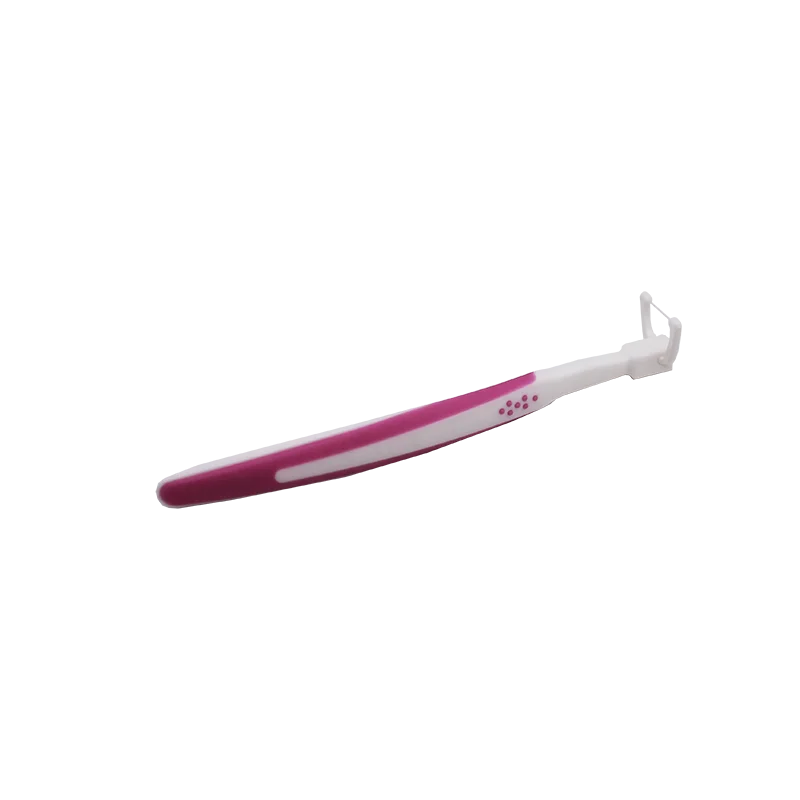 OEM Brand long handle dental floss toothpick  Y shape holder dental flosser pick dental floss holder with refillable heads