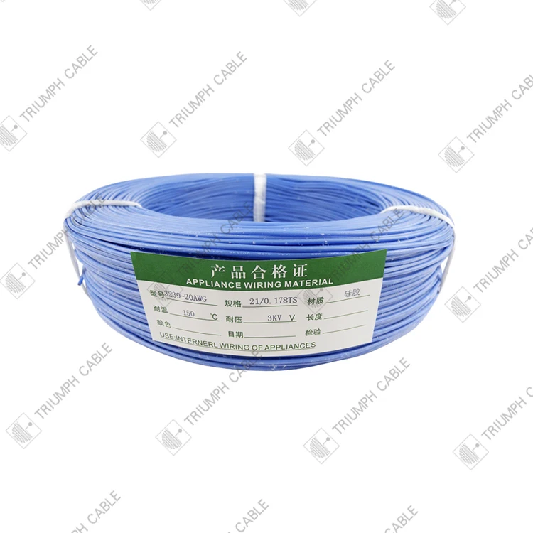 Triumph Cable Manufacture sale 3239 High Voltage 22AWG 20AWG Silicone Rubber Electric Cable Wire