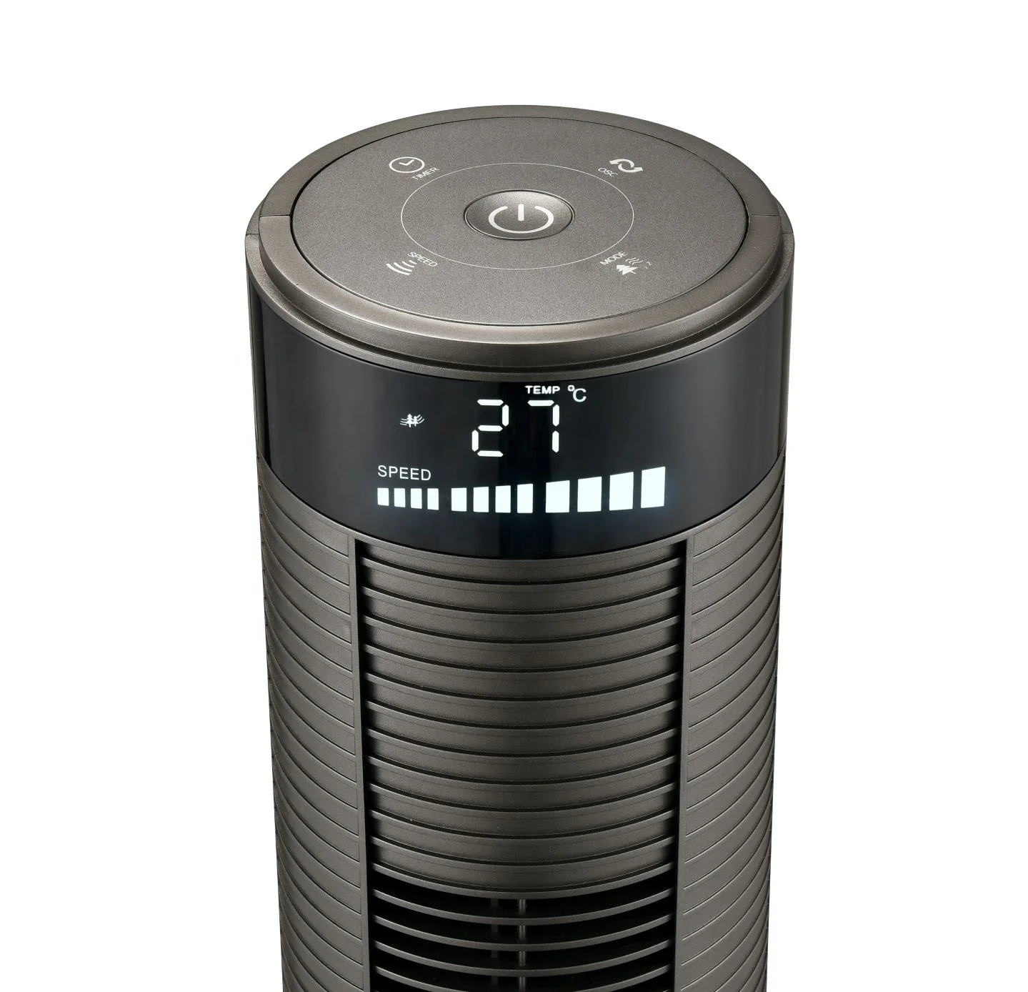 Smart Solar Mist Battery Charging Water 40 Inch Modern Ventilation Tower Fans Cooling